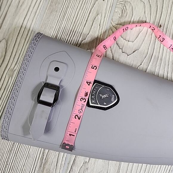 Kamik Jennifer Light Grey Charcoal Tall Rain Boots Womens Size 6 - Picture 16 of 16